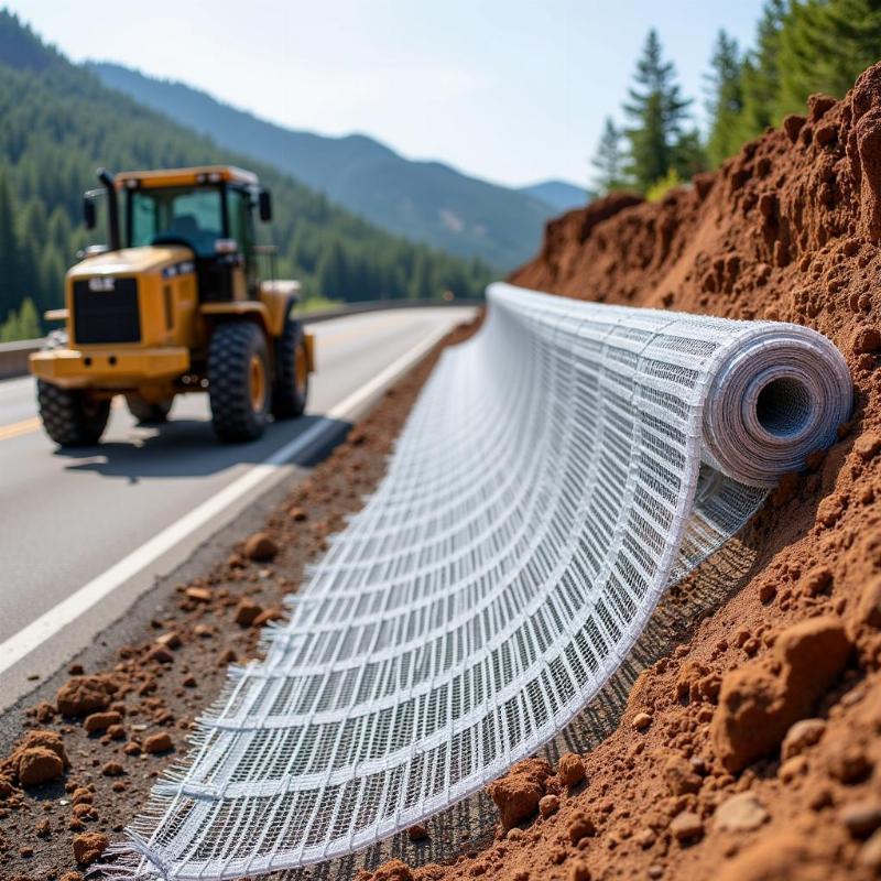 thảm rọ đá gia cố mái dốc, cấu kiện địa kỹ thuật linh hoạt, ứng dụng trong chống xói lở và ổn định sườn đồi